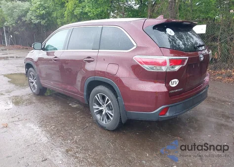 2016 Toyota Highlander Xle V6 from USA, damaged, VIN 5TDJKRFH8GS277292